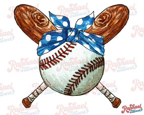 Baseball Sublimation Design Hand Drawn PNG Digital -  Israel