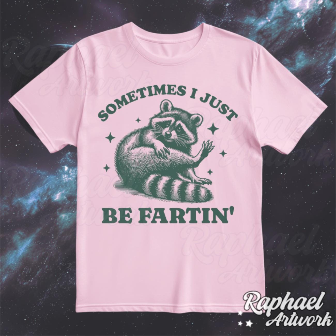 Funny Racoon Farting Shirt, Smart Fella 90s Graphic Tee, Fart Joke ...