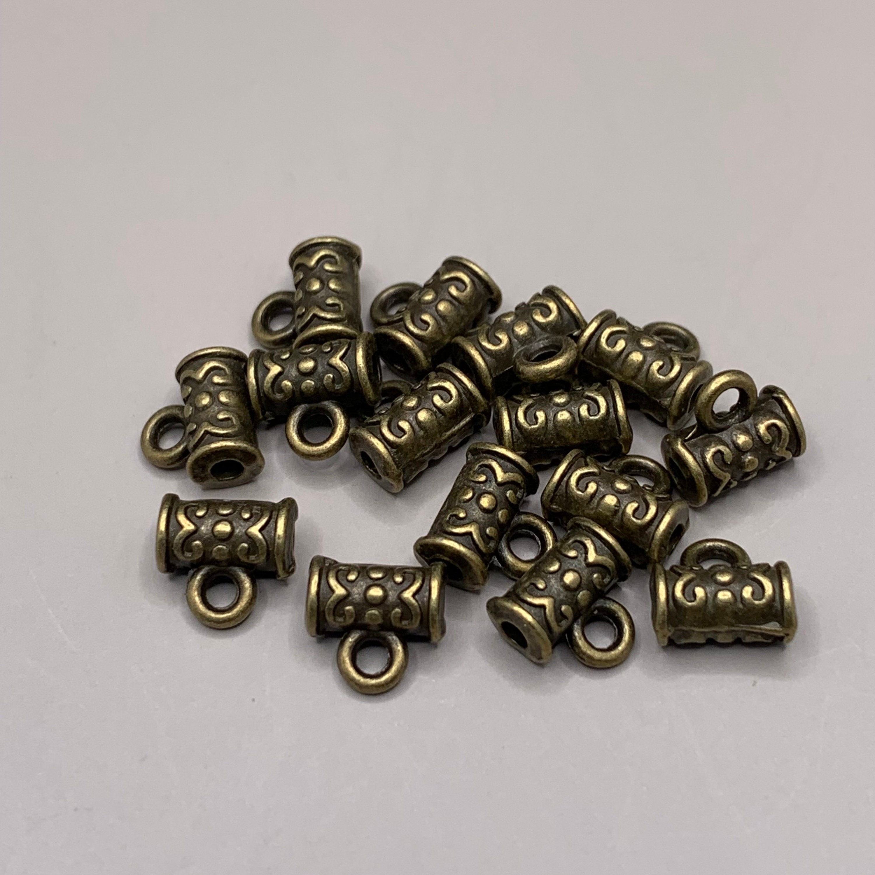 Crimp, 100 Copper Plated 1.5x1.5mm Crimp Tubes Crimping Beads with 0.6mm ID