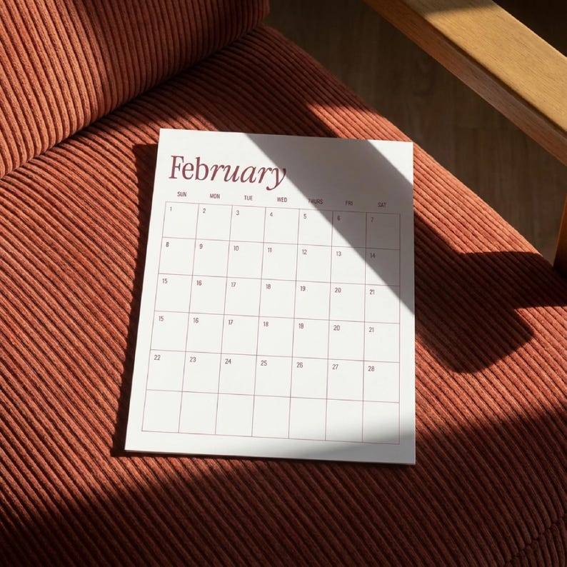 Classic Grid 2026 Large Wall Calendar With Extra Large Date Boxes ...