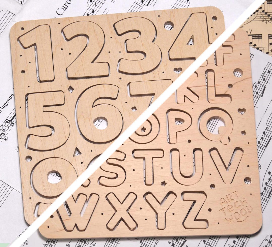 2 Programs for CNC Plywood Cut - Alphabet - English Letters - Digits ...