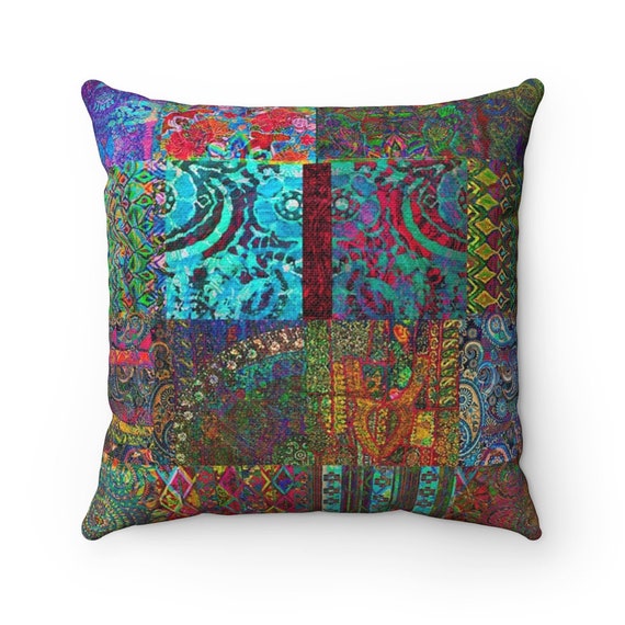 Bohemian Wonderland Throw Pillow Cover 20x20 Pillow Cover 18x18 Pillow Cover Decorative Throw Pillows Pillow Covers 16x16 Etsy
