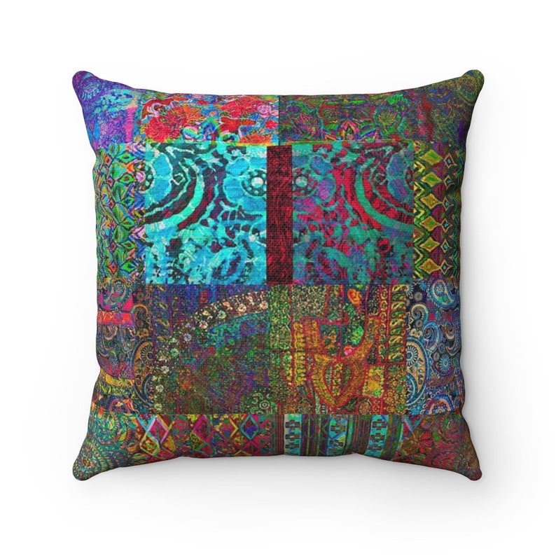Bohemian Wonderland Throw Pillow Cover 20x20 Pillow Cover Etsy
