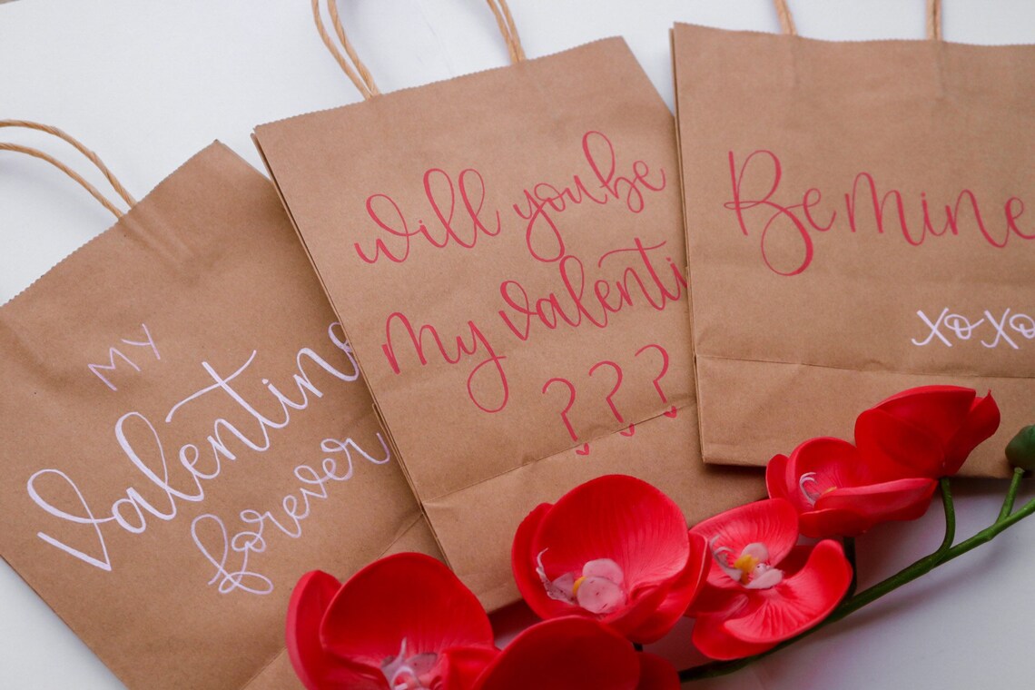 Valentine's Day Gift Bag personalized gift bags | Etsy
