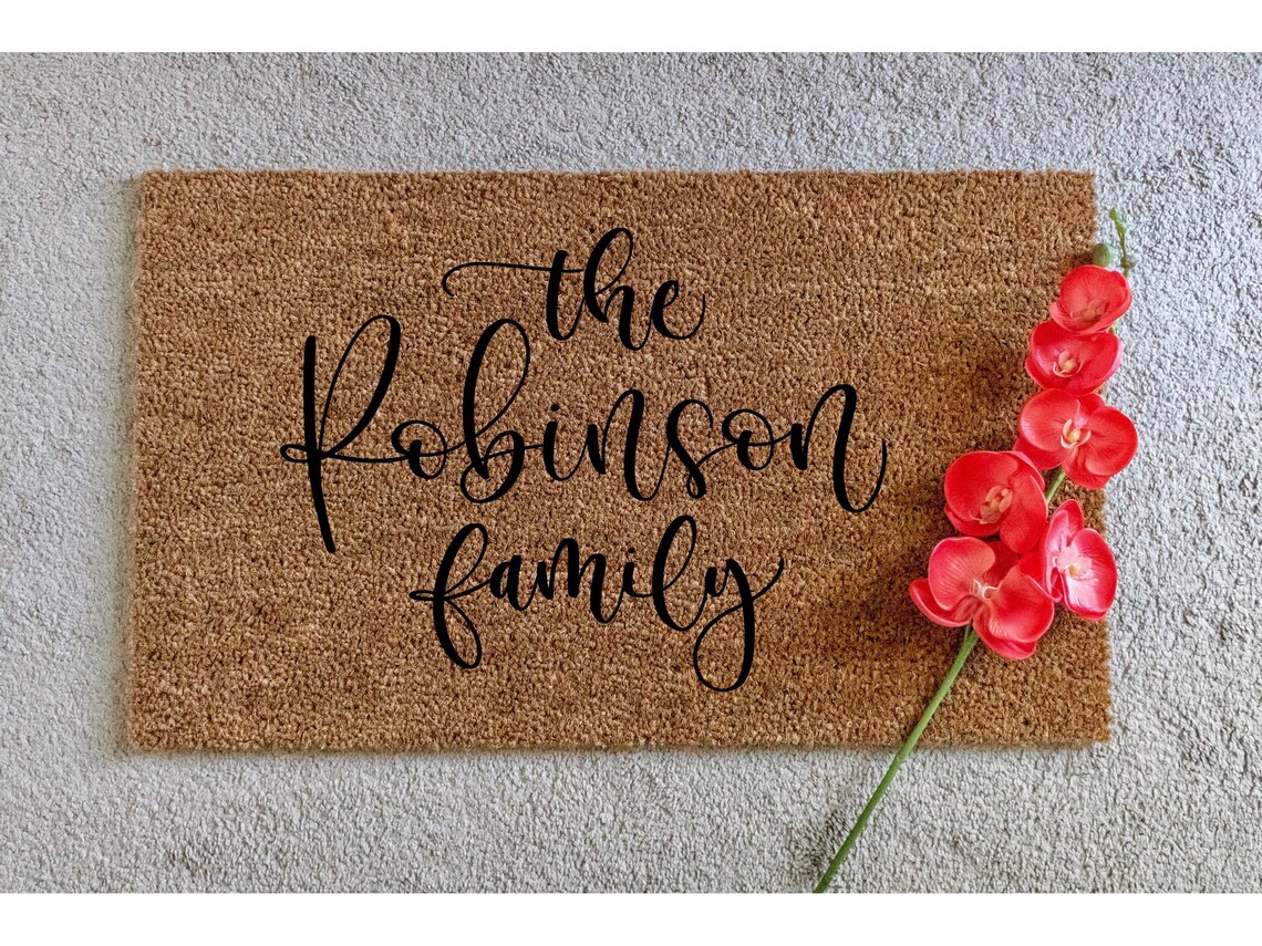 Custom Doormat Personalized Doormat Last Name Doormat Etsy