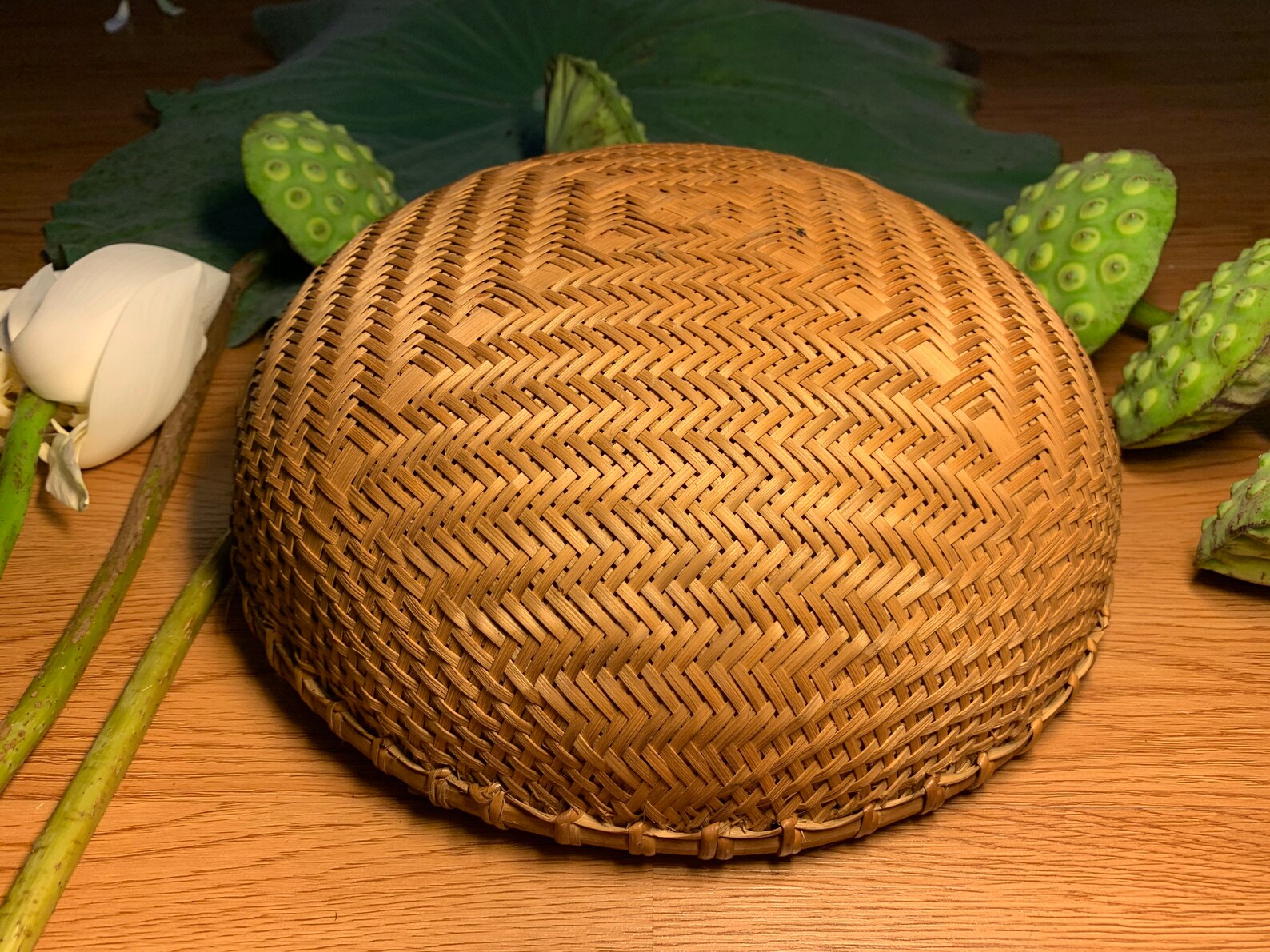 Set 2 Vietnamese handmade deep bamboo baskets woven bamboo Etsy