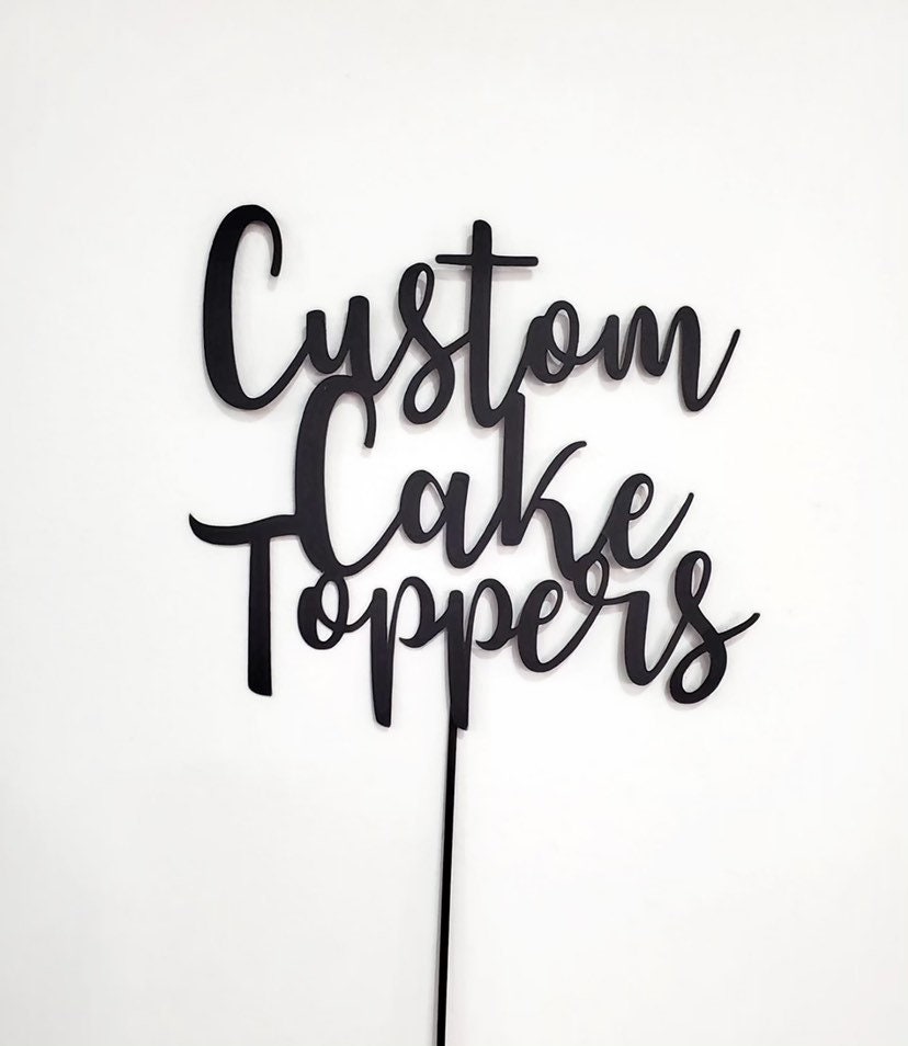 Custom Cake Toppers Etsy