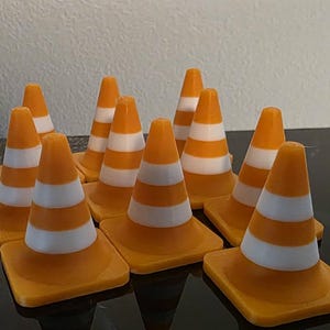 Mini Traffic Cones | 3D Printed