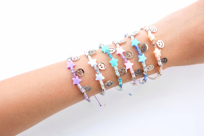 Smiley bracelet Kawaii bracelet kawaii jewelry cute Etsy