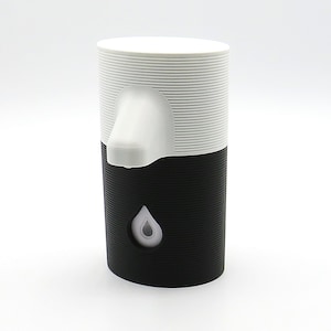 Design Spender KOKO für Sagrotan No-Touch Automatischer Seifenspender. Weiß/Schwarz unten