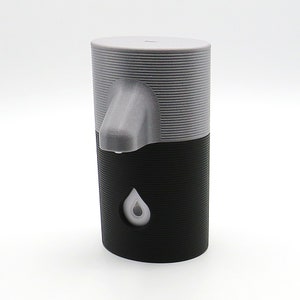 Design Spender KOKO für Sagrotan No-Touch Automatischer Seifenspender. Silber/Schwarz unten