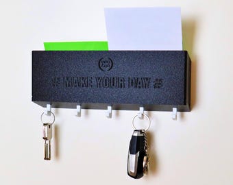Design mail and key holder with personalization