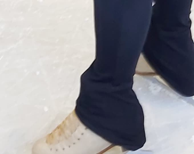 TAILOR MADE Custom Ladies Fleece-lined Lycra Skating Leggings - Under Heel - Over Boot - Sports Activewear