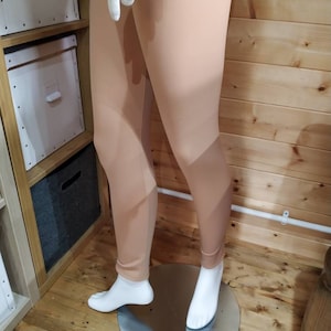 Ladies Leggings in Latte Thermo - Adult Standard and Plus Sizes -  Made In Cornwall by Roaring Mouse