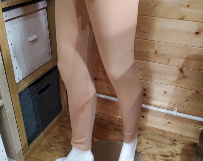 Ladies Leggings in Latte Thermo - Adult Standard and Plus Sizes - PRE-ORDER - Made In Cornwall by Roaring Mouse