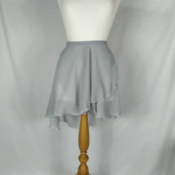 TAILOR MADE Custom Ballet Wrap Skirt - Chiffon - Floaty - Rolled Hem - Adult Standard and Plus Sizes - Made by Roaring Mouse in Cornwall