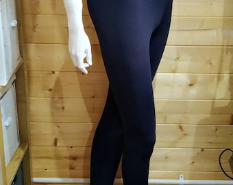 BLACK Ladies Leggings - Standard and Plus Sizes - Gym or Ballet Length - Made by Roaring Mouse In Cornwall