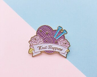 Knitting Badges Etsy