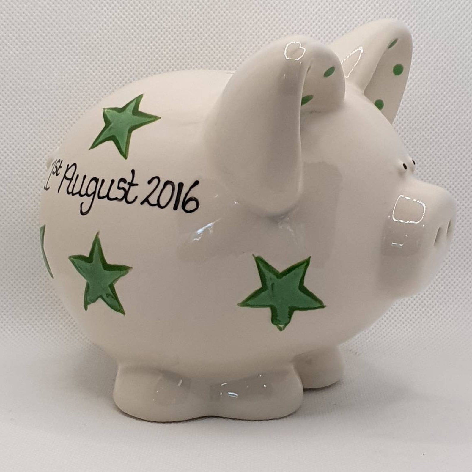 Personalised Piggy Bank christening gift baptism gift Etsy