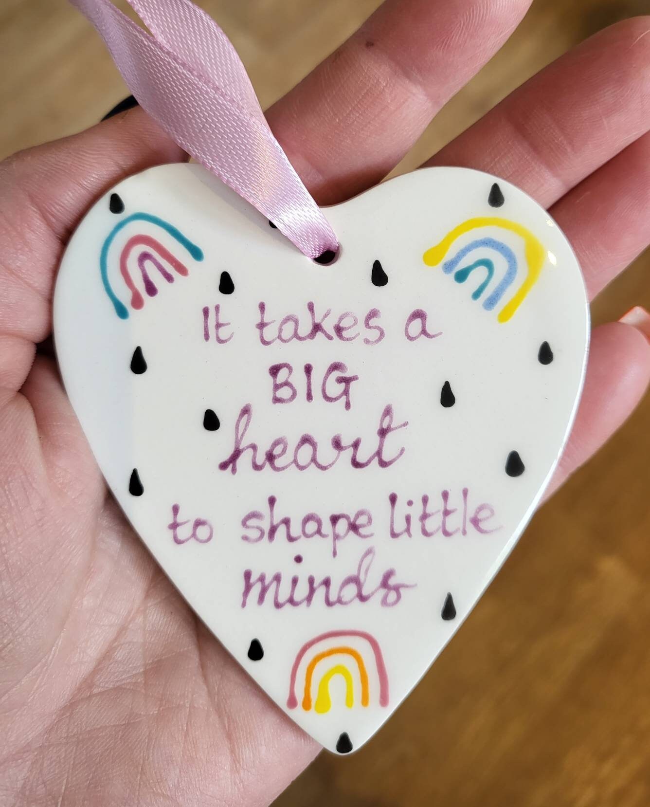 Sloth It takes a big heart to shape little minds - Cedar Ornament Sloth It takes a big heart to shape little minds - Cedar Ornament