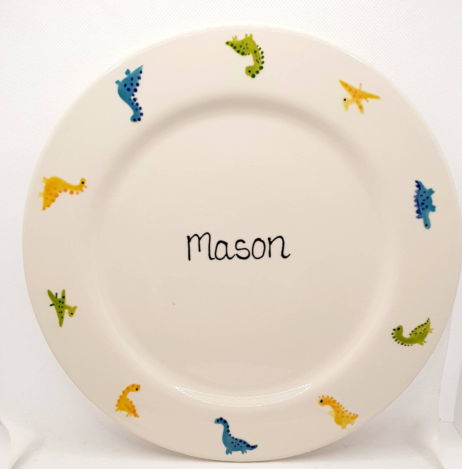 dinosaur with a plate on its back