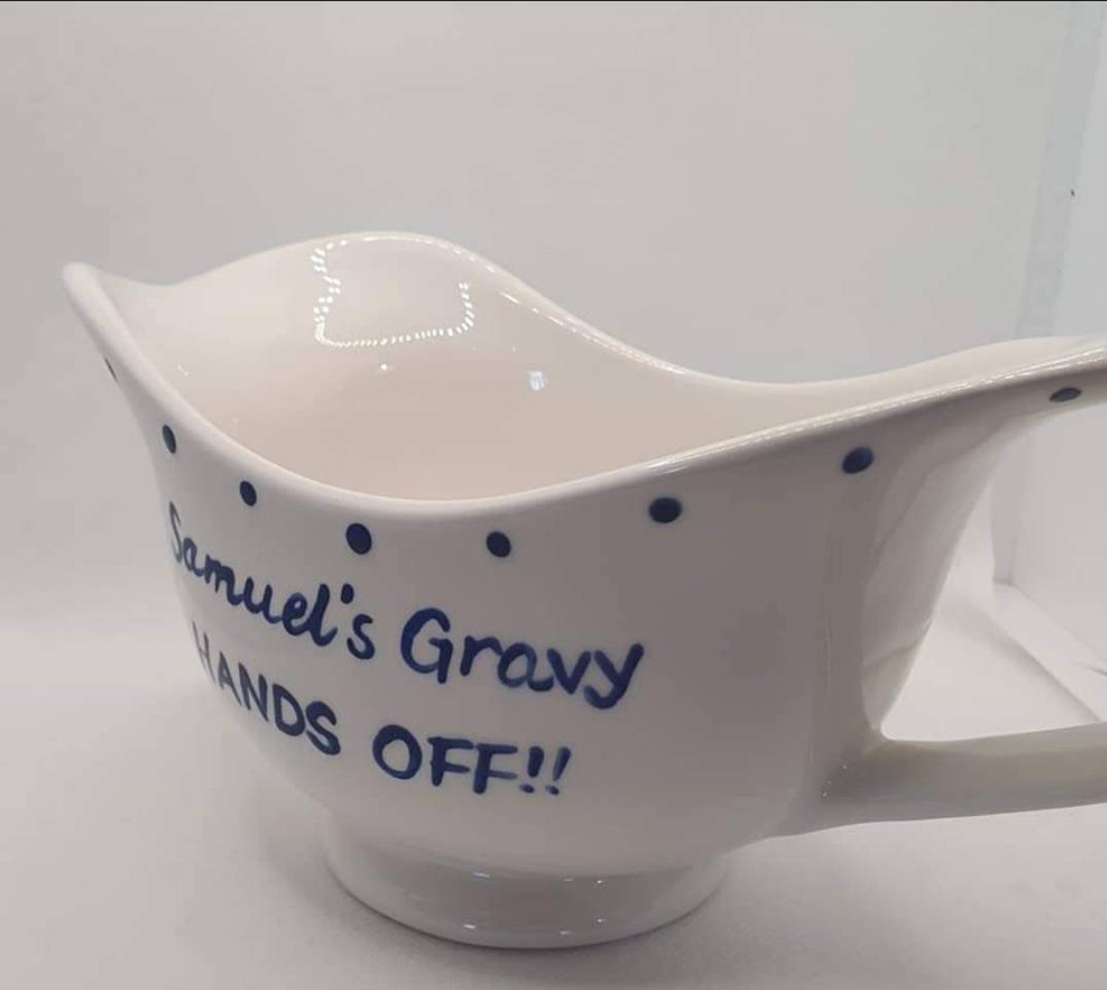 Personalised Handpainted Ceramic Gravy Boat bespoke Etsy