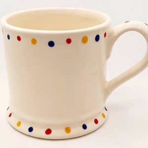 Handbemalte Tasse - Polka Dot - Emma Bridgewater inspiriert - Neues Zuhause Geschenk - Keramiktasse - Geschenk für Sie - Muttertasse - Personalisiert - Weihnachten