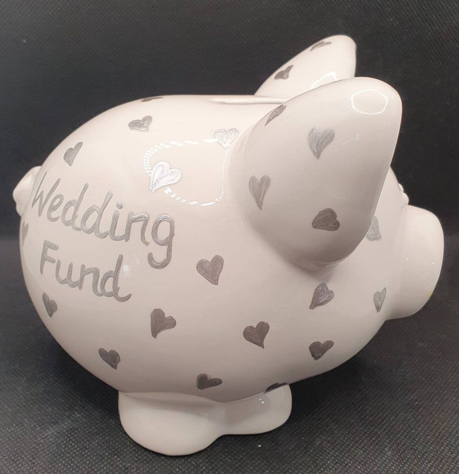 Wedding Fund Piggy Bank Wedding Engagement Gift Heart Etsy