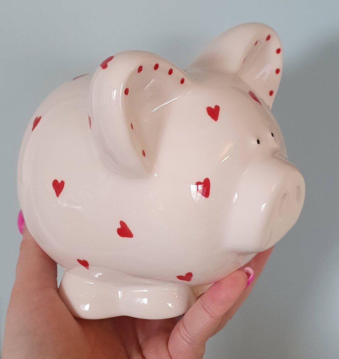 Wedding Fund Piggy Bank Wedding Engagement Gift Heart Etsy