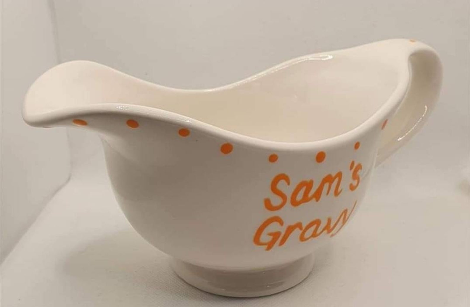 Personalised Handpainted Ceramic Gravy Boat bespoke Etsy