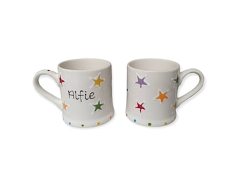Handpainted Star Mug - Personalised Ceramic Mug