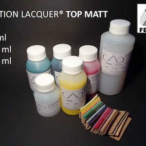 Leather edge paint Section Lacquers offers a pleasing finish to