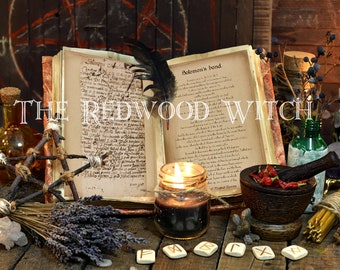 Solomon's Bond ~ Ancient Spell Handwritten from the 1600's with translation page ~ Real Spell Page~ Instant Digital Download