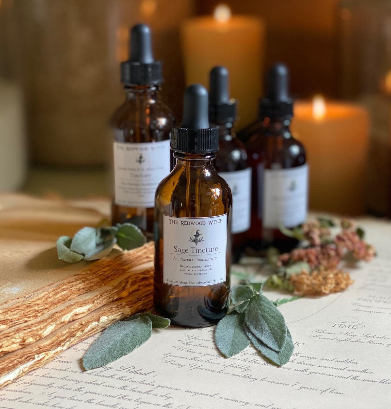 Sage Tincture 1 oz. bottle extract Etsy