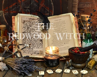 A Night Spell ~ Ancient Spell Handwritten from the 1600's with translation page ~ Real Spell Page~ Instant Digital Download