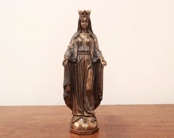 聖母マリア像 アンティーク ハンドメイド 彫刻 木彫り ヴィンテージ