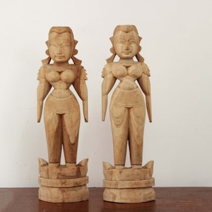 Marapachi Bommai Wooden Doll Male And Female Pair Koluvu Dasara Navaratri Home Decor Bomma South Indian Decor Gift Sculpture Vintage Antique