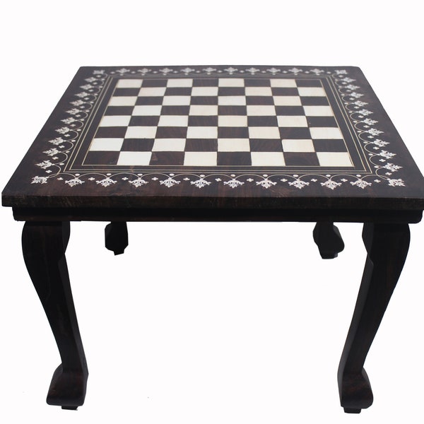 Chess Board Table Square Chess Table Vintage Rosewood Table Vintage Home Decor Coffe / Teapoy / Center Table Living Room Office Decor Table