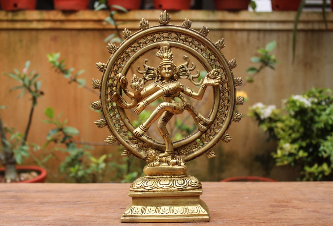 Dancing Shiva Statue Nataraja Sculpture Brass Home Temple - Etsy