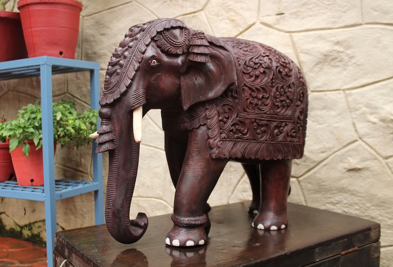 Indian Home Decor Big Elephant Statue Asian Indian Elephant Etsy