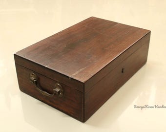 アンティークの荷物置き アンティーク木箱 ヴィンテージトランク ポータブルスーツケース 希少