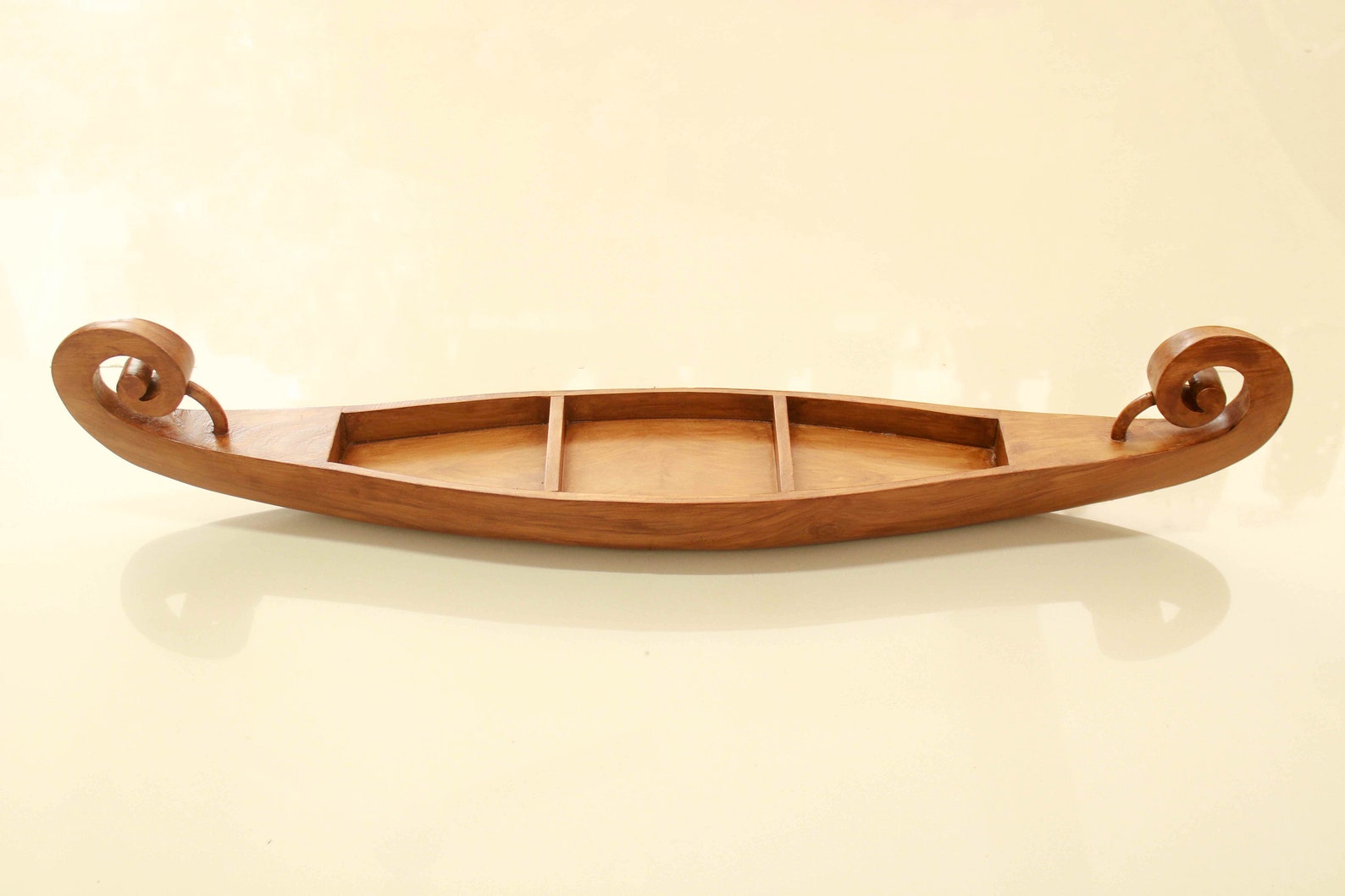Wooden Canoe Boat Antique Home Living Room Lounge Lobby Interior Decor ...