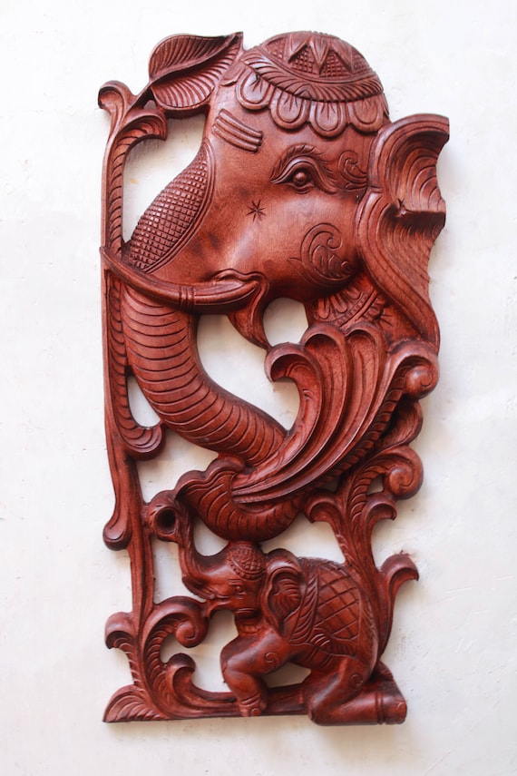 ヴィンテージ銅の象壁掛け