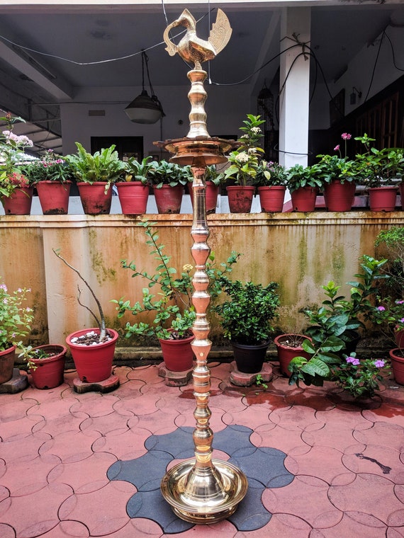 Brass kuthu vilakku 2024 5 feet price