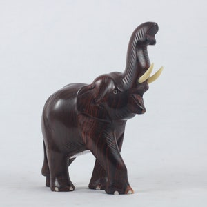 Elefante de la suerte, elefante antiguo decorativo de buena suerte, figura  de elefante blanco, adorno de elefante vintage, exquisitos adornos de