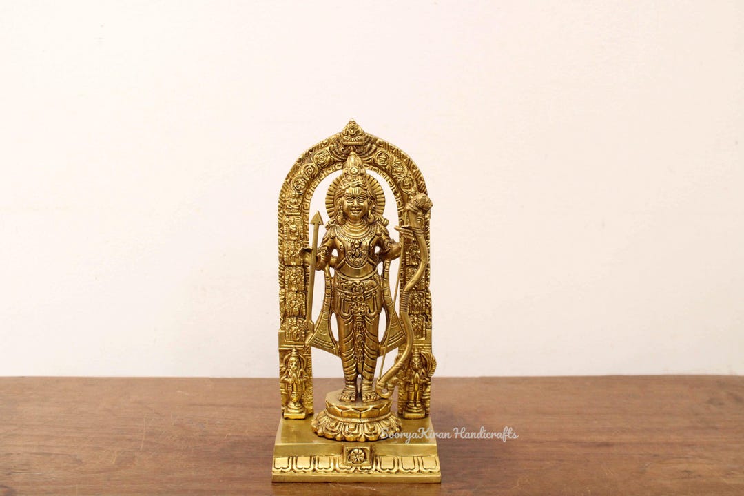 Sri Ram Statue Hindu God Rama Sculpture Ram Mandir Decor Temple Garden ...