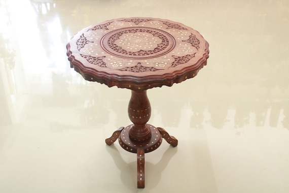 Wooden carving teapoy outlet