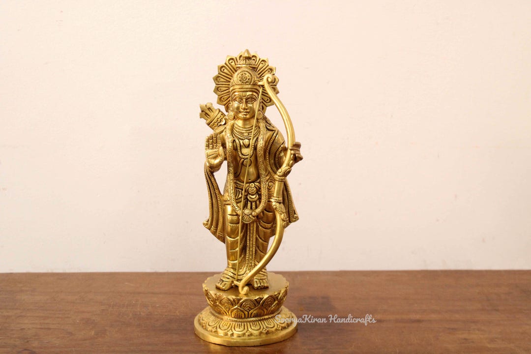 Sri Ram Statue Hindu God Rama Sculpture Home Decor Gift Idol Pooja Room ...