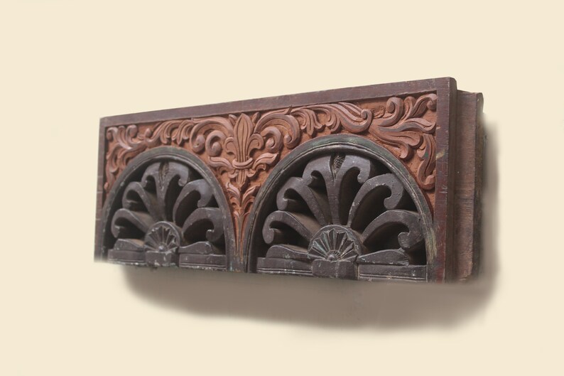 Antique Wall Panel Wooden Wall Hanging Vintage Home Decor Etsy