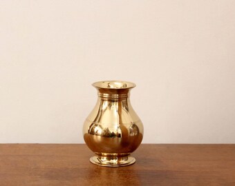 アンティーク真鍮ロッタボウル：黄金のインドの花瓶、エスニックな室内